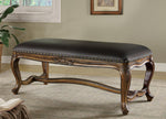 Upholstered Bench Brown and Black - What A Room
