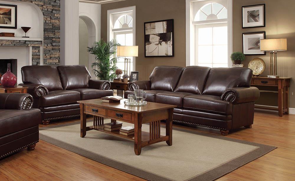 Colton Upholstered Living Room Set Brown - What A Room