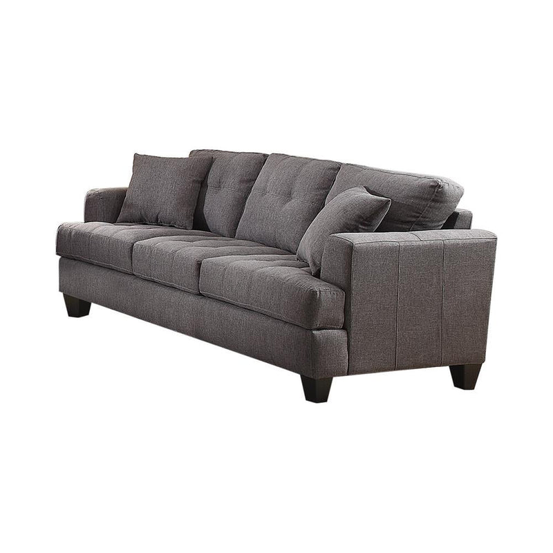 Samuel Tufted Sofa Charcoal - What A Room