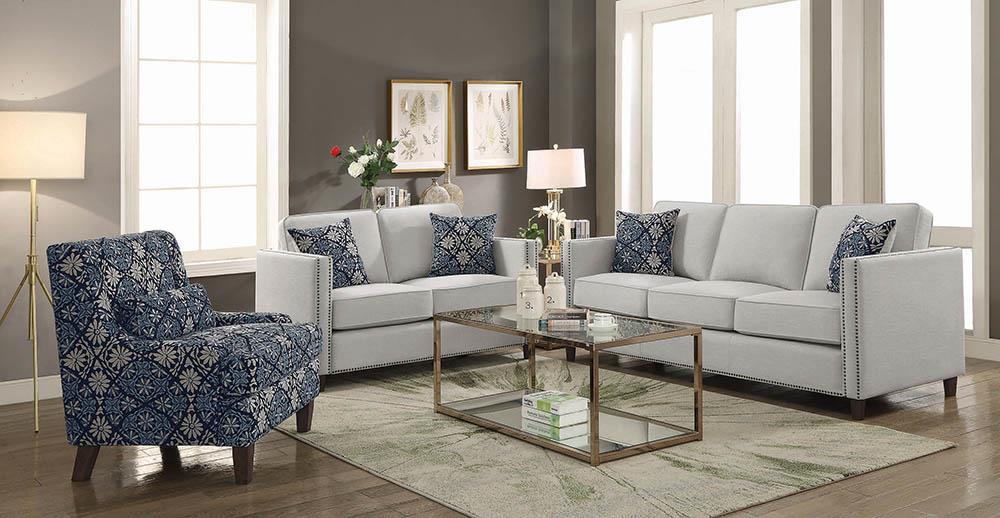 Coltrane Upholstered Living Room Set Putty - What A Room