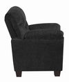 Clemintine Upholstered Chair with Nailhead Trim Graphite - What A Room
