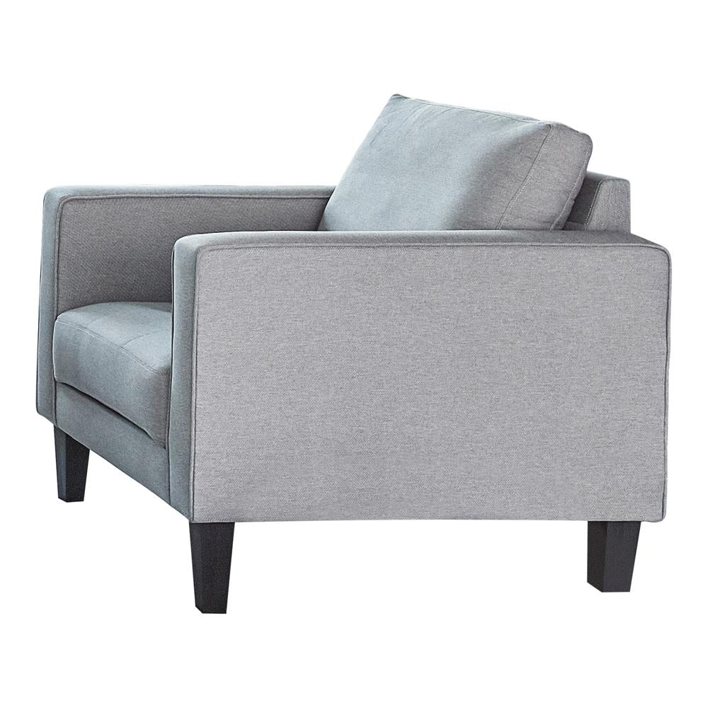 Lennox Track Arm Upholstered Chair Charcoal - What A Room