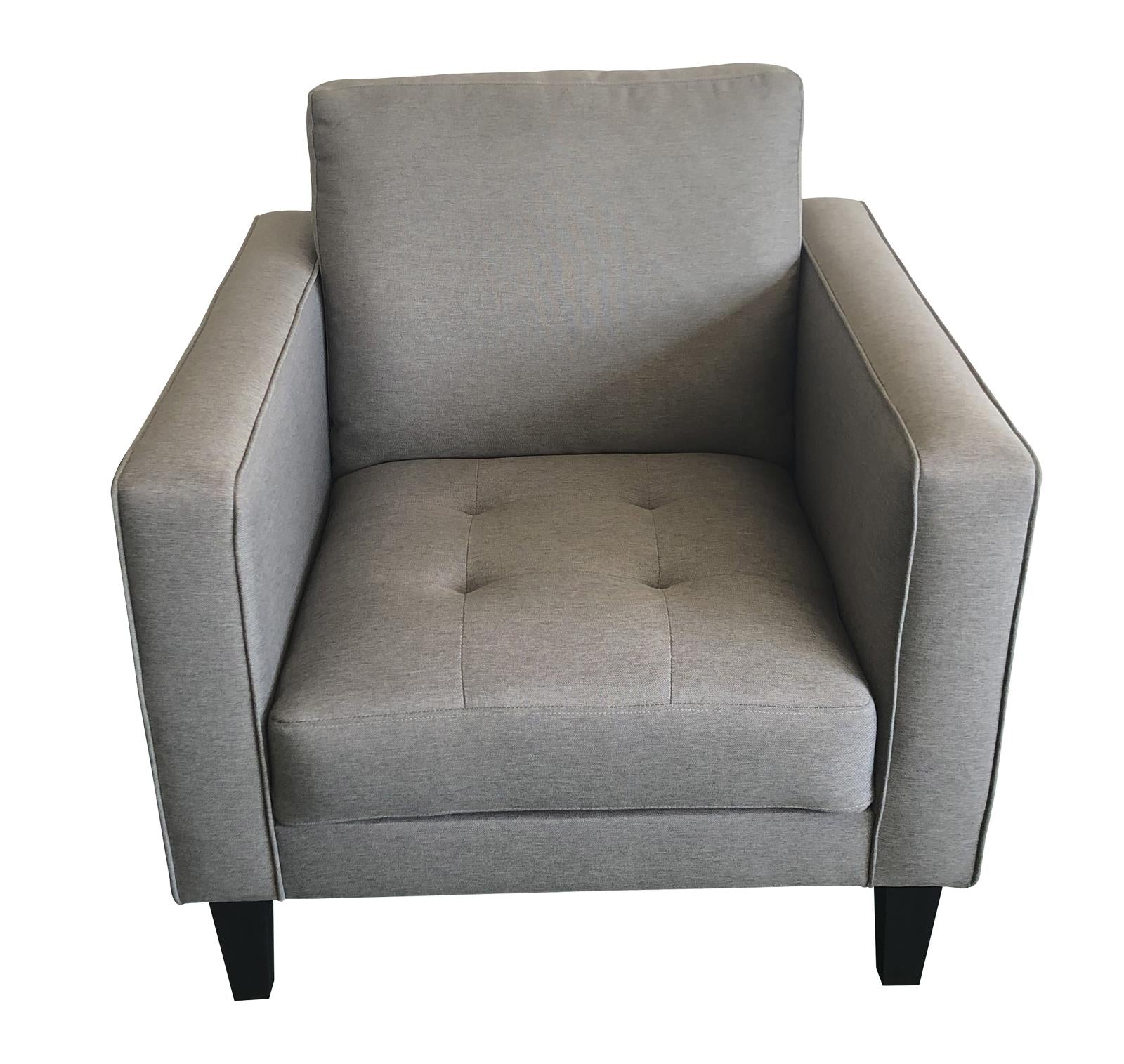 Lennox Track Arm Upholstered Chair Charcoal - What A Room