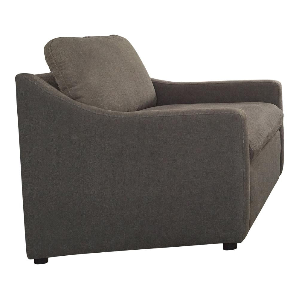 Contrary Reversible Cushion Chair Charcoal - What A Room