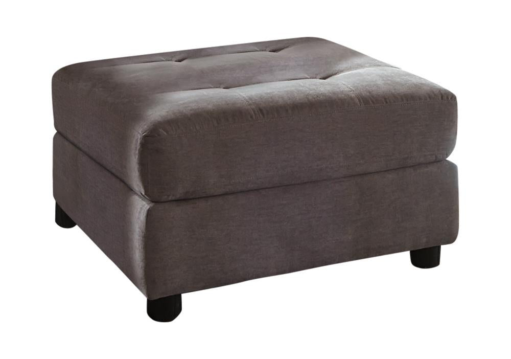 Claude Tufted Cushion Back Ottoman Dove - What A Room