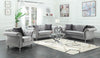 Frostine Upholstered Tufted Living Room Set Silver - What A Room