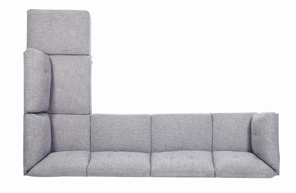 Churchill Button Tufted Armless Chair Grey - What A Room