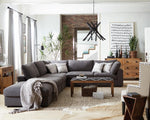 Serene Upholstered Rectangular Ottoman Charcoal - What A Room