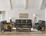 Clayton Upholstered Sloped Arm Chair Grey - What A Room