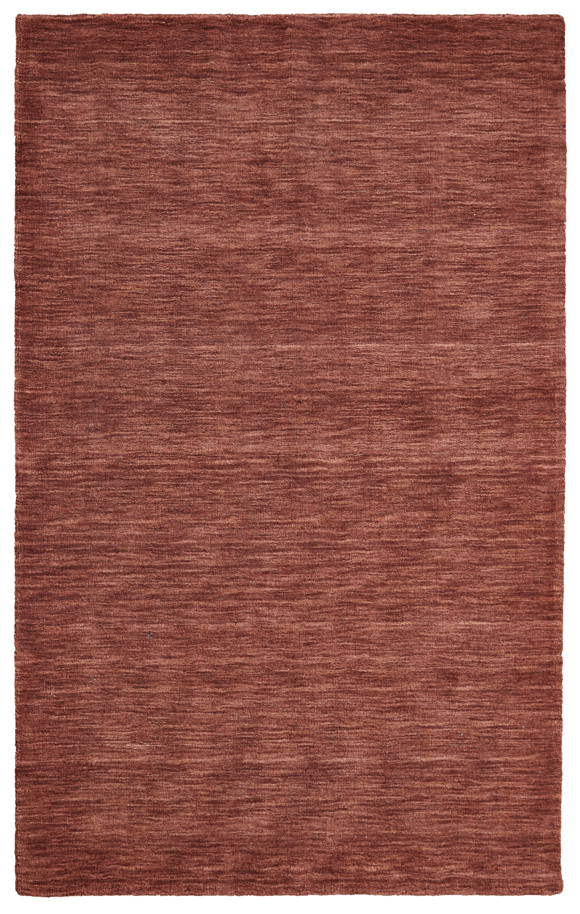 Rust colored rug that has a beautiful phantom depth effect - Santa Clara Furniture store