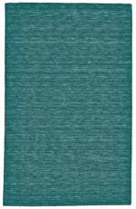 Teal colored contemporary rectangular rug - Santa Clara Home Furnishings store