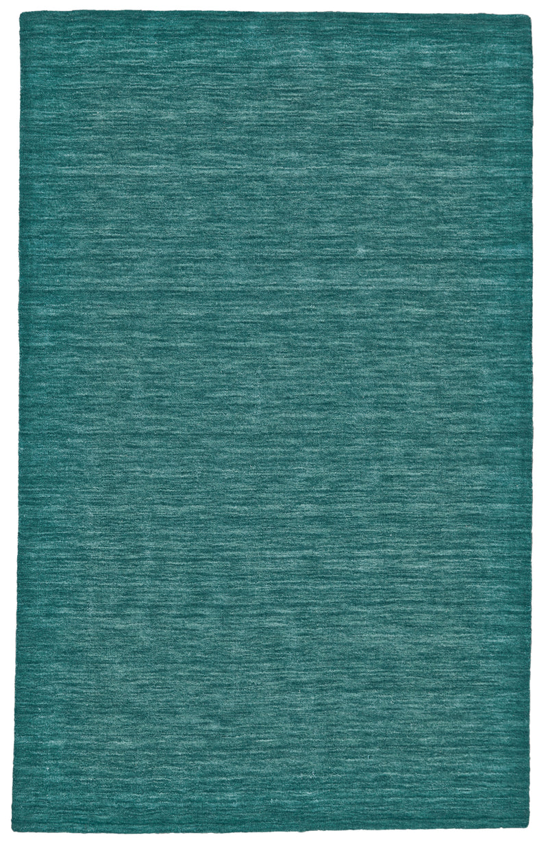 Teal colored contemporary rectangular rug - Santa Clara Home Furnishings store