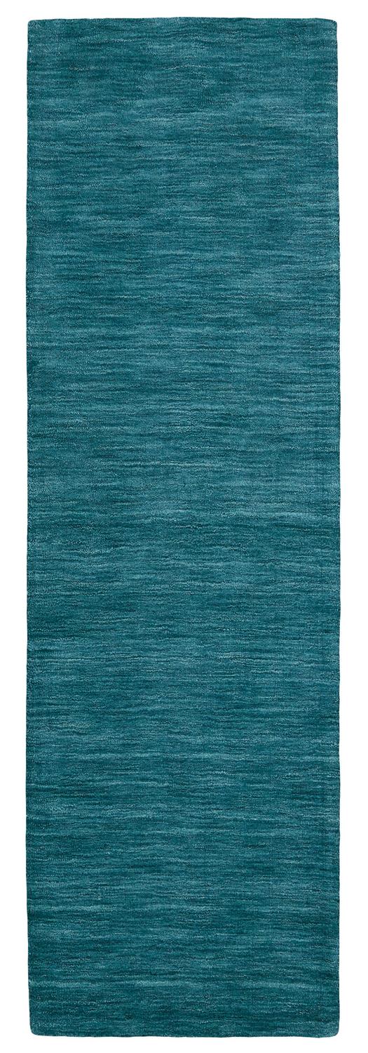 The Teal Luna Contemporary runner rug is only available in person at the Santa Clara/San Jose furniture showroom for What A Room - Can ship nationally