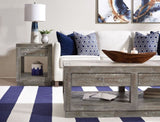 Herringbone Solid Wood One Drawer End Table - What A Room