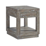 Herringbone Solid Wood One Drawer End Table - What A Room
