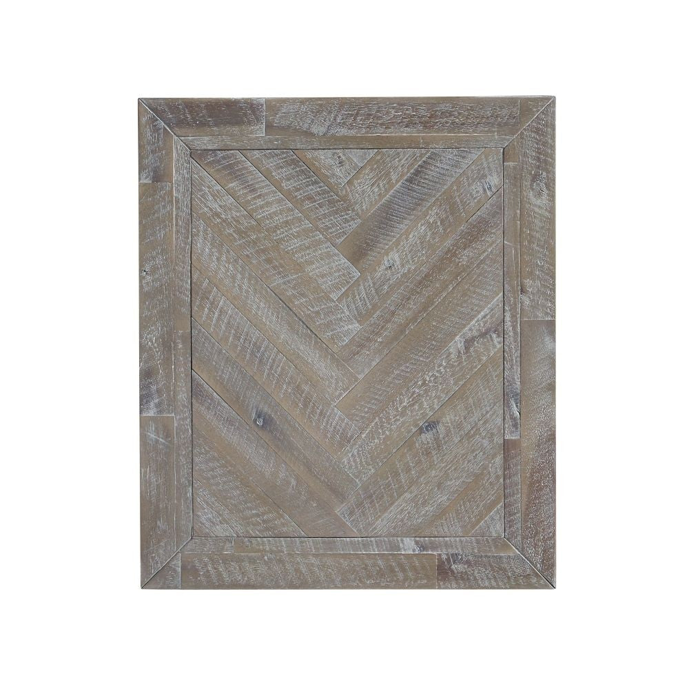Herringbone Solid Wood One Drawer End Table - What A Room