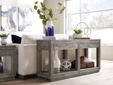Herringbone Solid Wood Two Drawer Console - What A Room