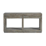 Herringbone Solid Wood Two Drawer Console - What A Room