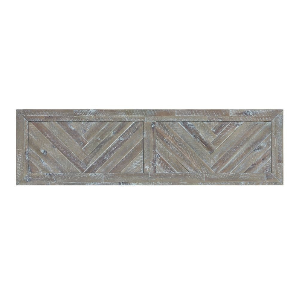 Herringbone Solid Wood Two Drawer Console - What A Room