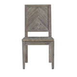 Herringbone Solid Wood Upholstered Dining Chair - What A Room