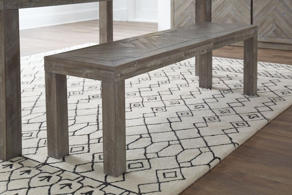 Herringbone Solid Wood Dining Bench - What A Room