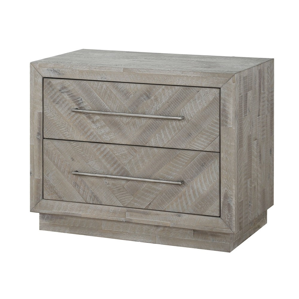 Alexandra Solid Wood Two Drawer Nightstand - What A Room