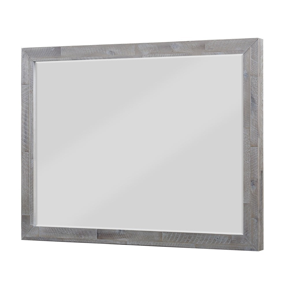 Alexandra Solid Wood Solid Wood Beveled Glass Mirror - What A Room