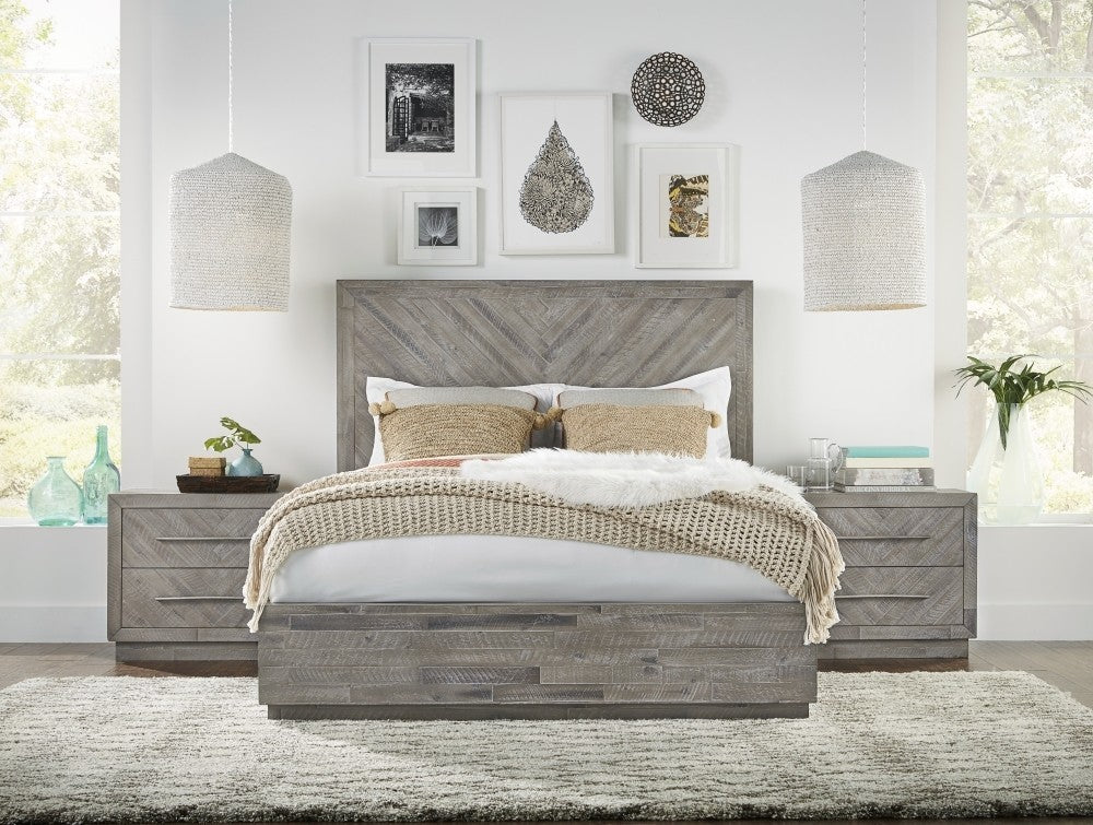Alexandra Solid Wood Storage Bed in Rustic Latte - What A Room