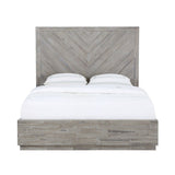 Alexandra Solid Wood Storage Bed in Rustic Latte - What A Room