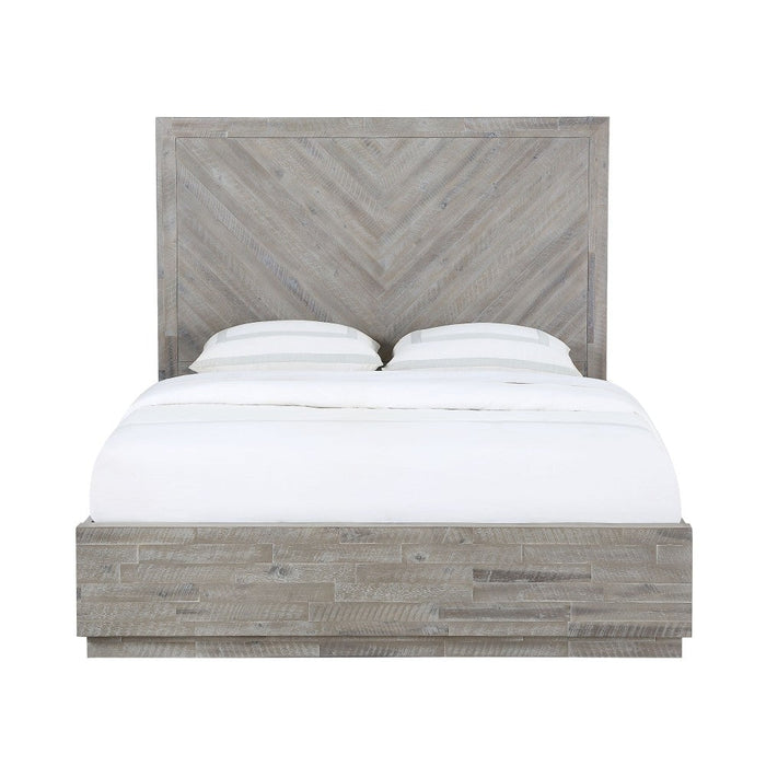 Alexandra Solid Wood Storage Bed in Rustic Latte - What A Room