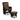 Swivel Glider Recliner with Ottoman Chocolate and Black - What A Room