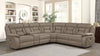 Higgins Four-Piece Upholstered Power Sectional Tan - What A Room