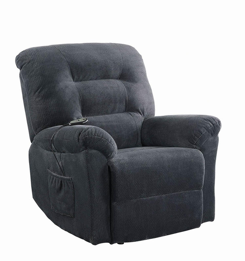 Upholstered Power Lift Recliner Charcoal - What A Room