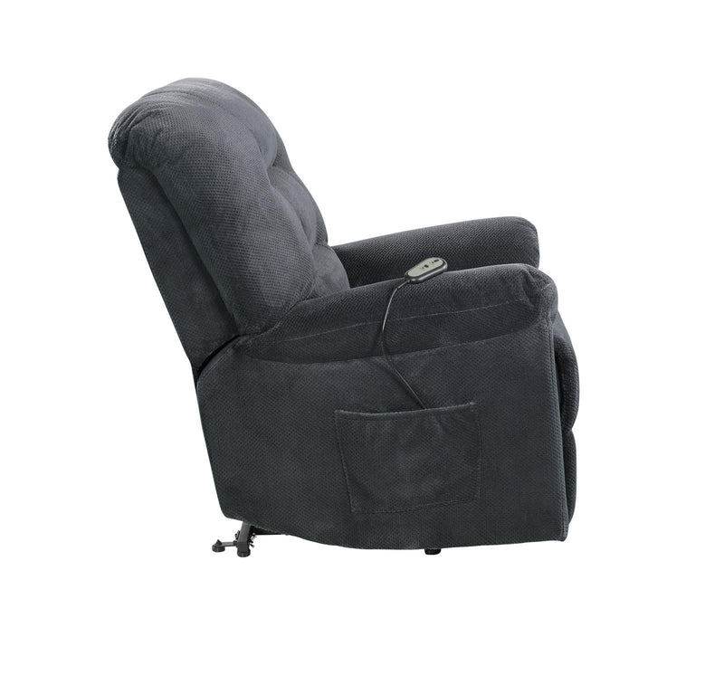 Upholstered Power Lift Recliner Charcoal - What A Room