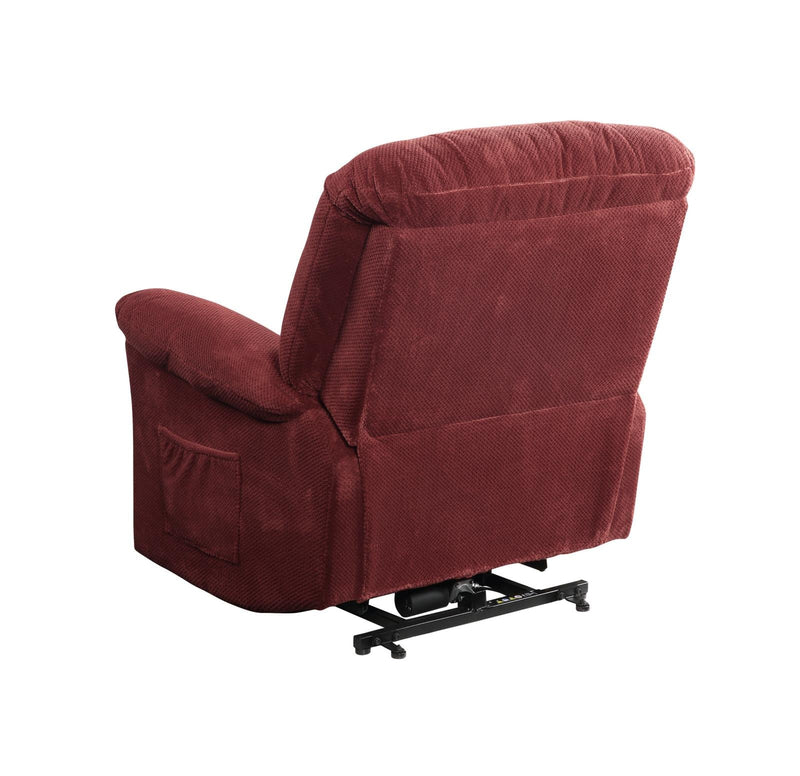 Upholstered Power Lift Recliner Brick Red - What A Room