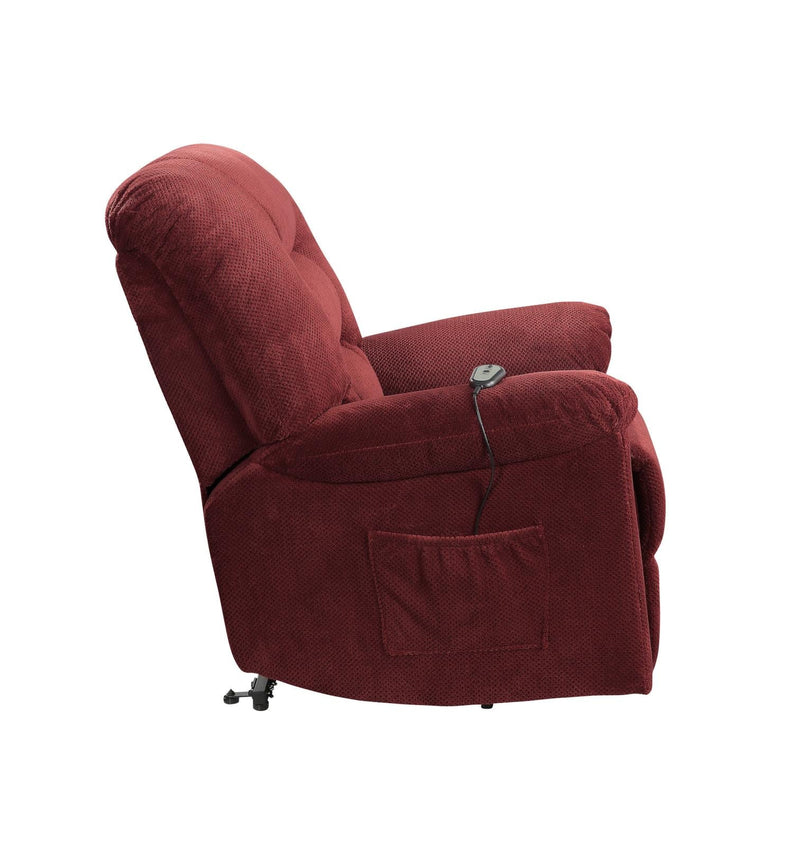 Upholstered Power Lift Recliner Brick Red - What A Room