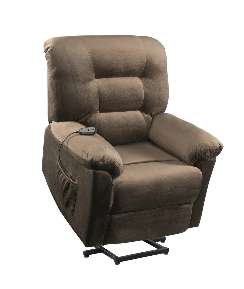 Upholstered Power Lift Recliner Brown Sugar - What A Room