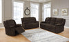 Gordon Upholstered Tufted Living Room Set Chocolate Brown - What A Room