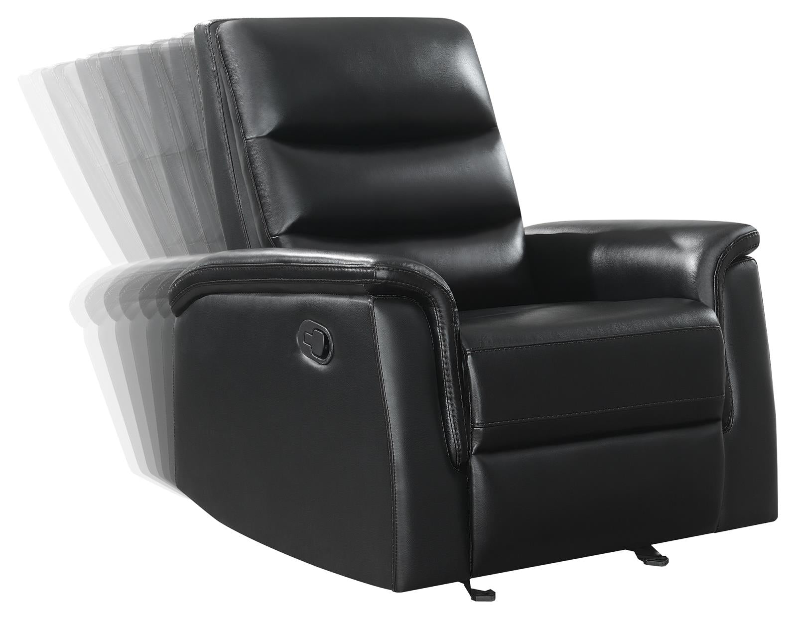 Dario Upholstered Living Room Set Black - What A Room