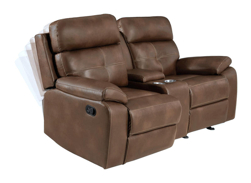 Damiano Upholstered Tufted Living Room Set Tri-tone Brown - What A Room