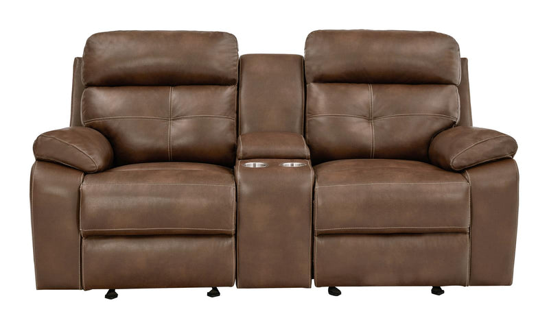Damiano Upholstered Tufted Living Room Set Tri-tone Brown - What A Room
