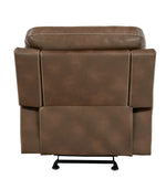 Damiano Upholstered Tufted Living Room Set Tri-tone Brown - What A Room