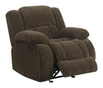 Weissman Upholstered Glider Recliner Chocolate - What A Room