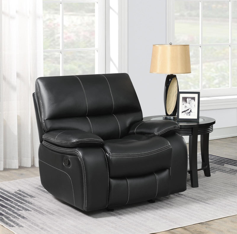 Willemse Upholstered Glider Recliner Black - What A Room