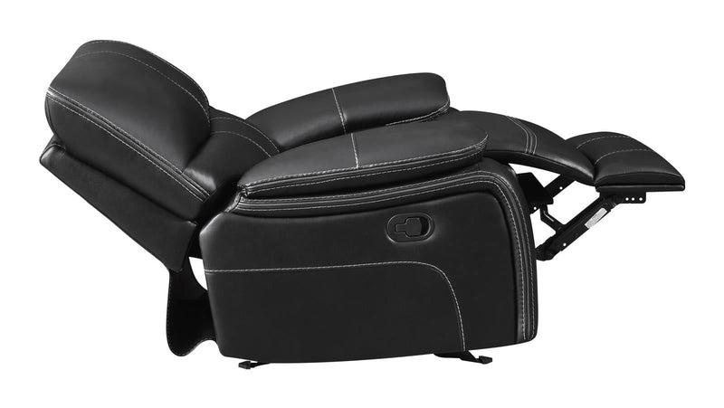 Willemse Upholstered Glider Recliner Black - What A Room