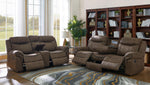 Sawyer Upholstered Tufted Living Room Set Macchiato Brown - What A Room