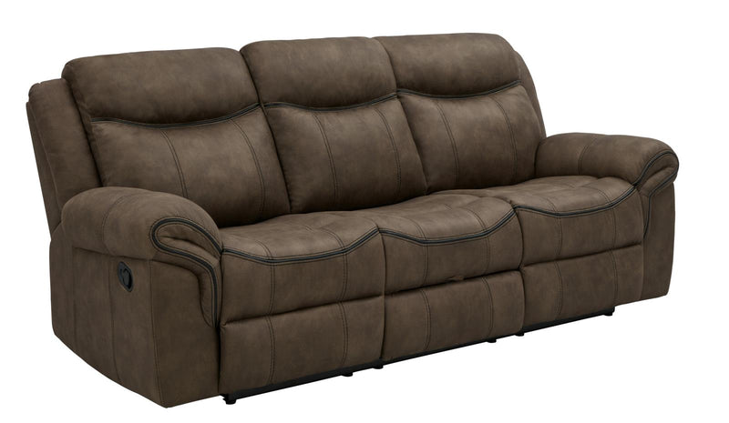 Sawyer Upholstered Tufted Living Room Set Macchiato Brown - What A Room