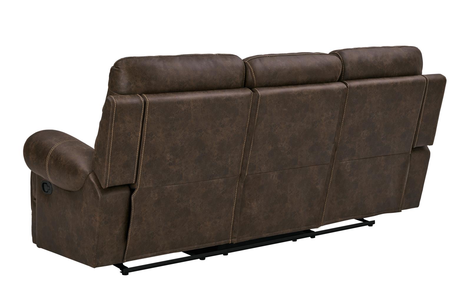 Brixton Upholstered Motion Sofa with Cup Holders Buckskin Brown - What A Room