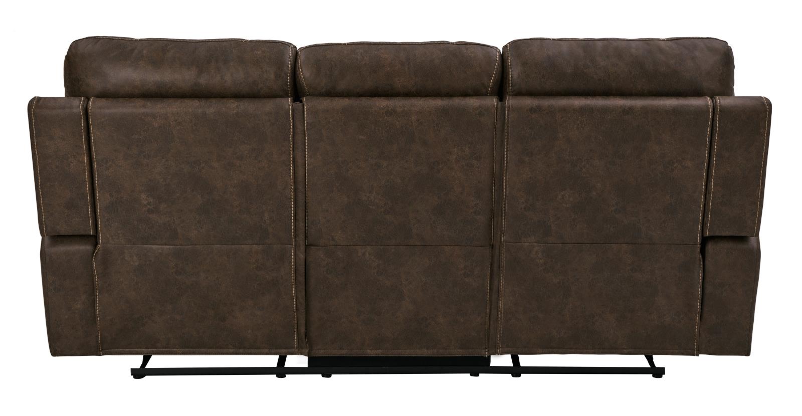 Brixton Upholstered Motion Sofa with Cup Holders Buckskin Brown - What A Room