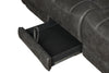 Wyatt Upholstered Motion Sofa with Drop-down Table Grey - What A Room
